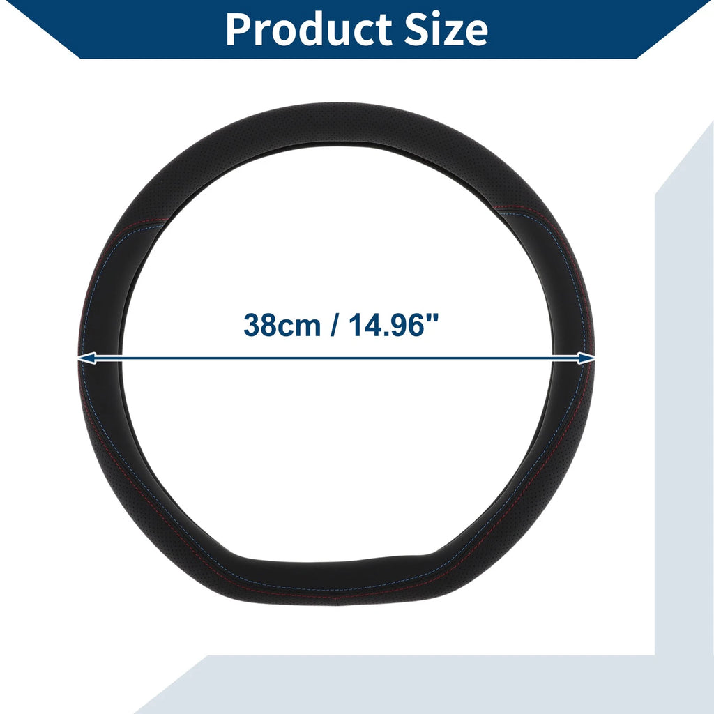 Rubber Steering Wheel Cover for Universal Fit (14.96")