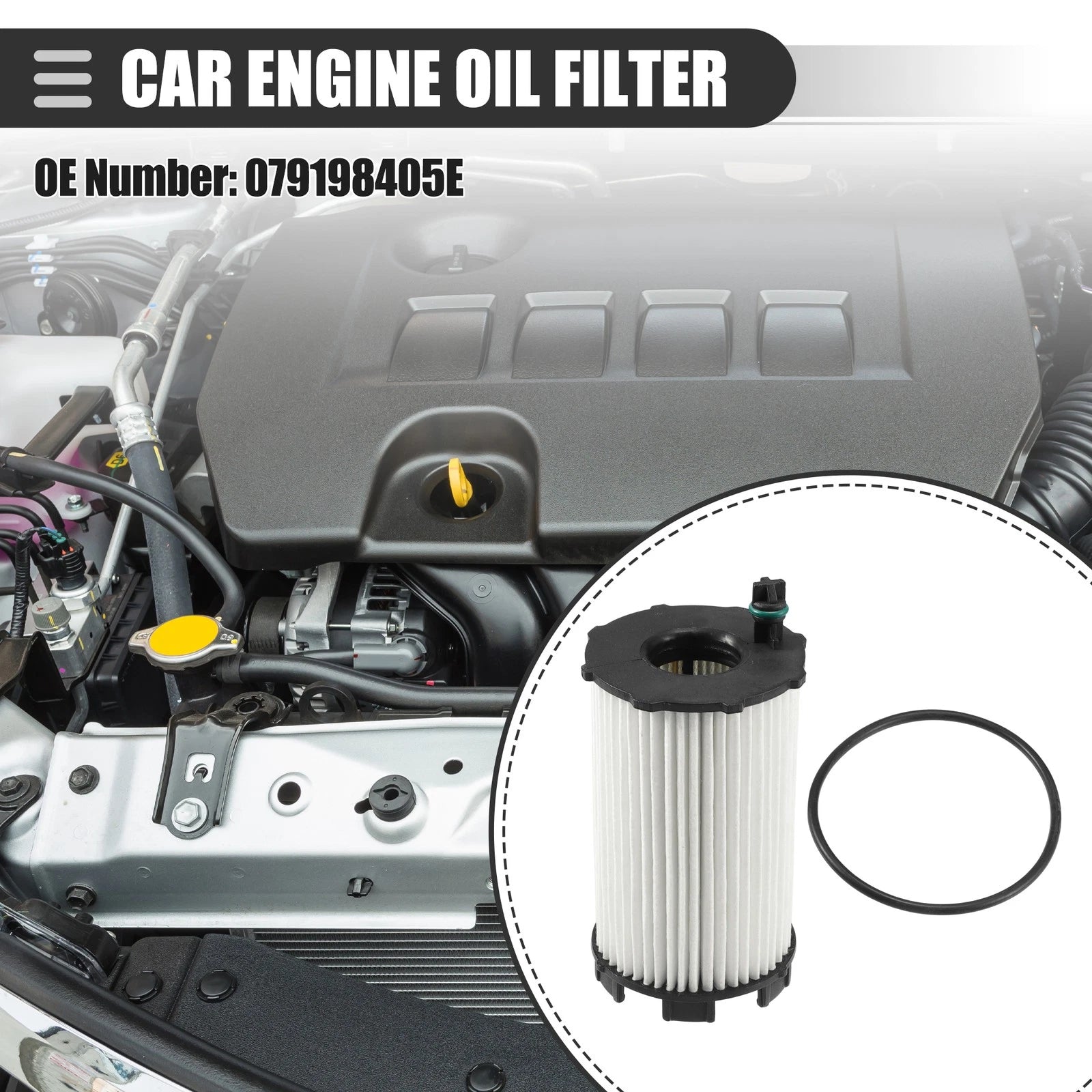 Engine Oil Filter Set with Gasket for Audi RS5 (2013–2015)