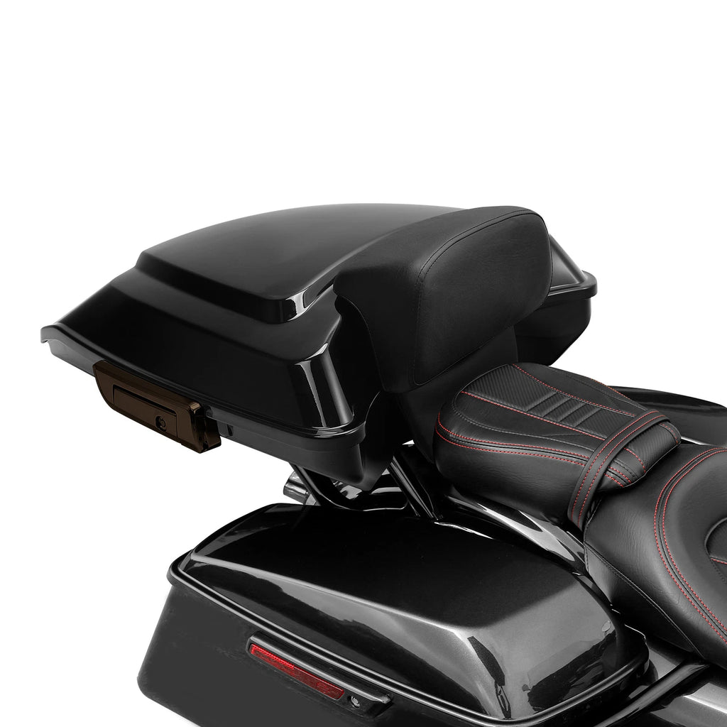 Black Razor Trunk Backrest Pad for Harley Touring Electra Road Glide (2014–2025)