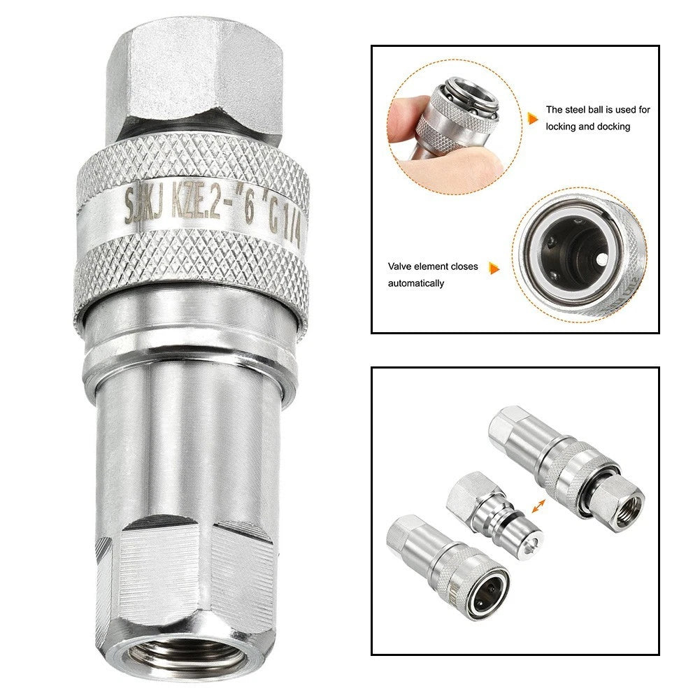 Hydraulic Quick Connector Set for G1/4 Threaded Applications