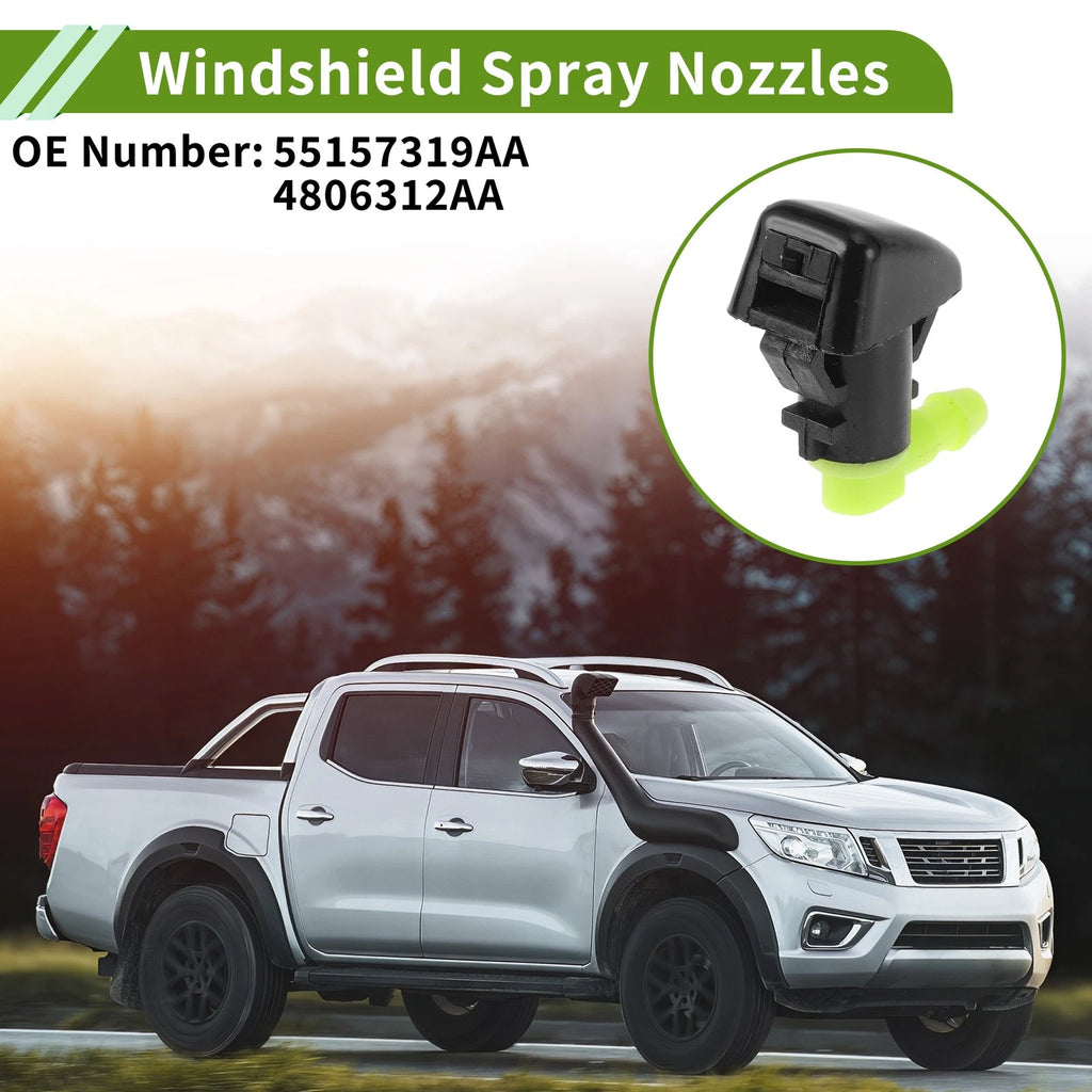 Windshield Washer Nozzle with Hose Connector for Dodge (2005–2024)
