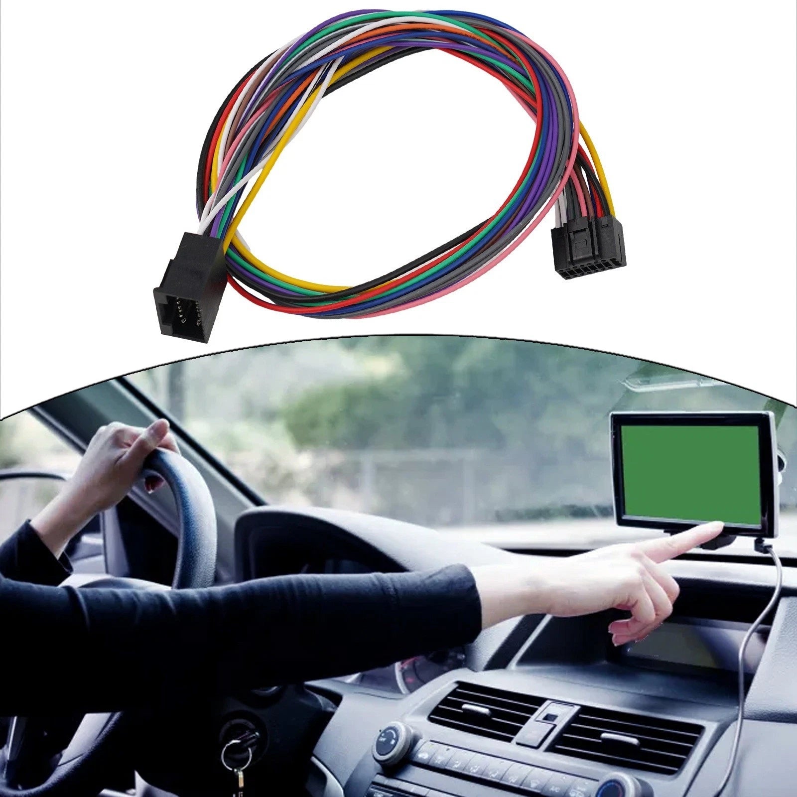 Car Radio Wire Harness Extension Cable 60cm for Easy Installation