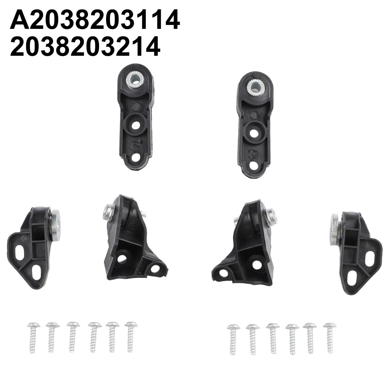Front Pair Headlight Repair Bracket for Mercedes C Class W203 (2000–2007)