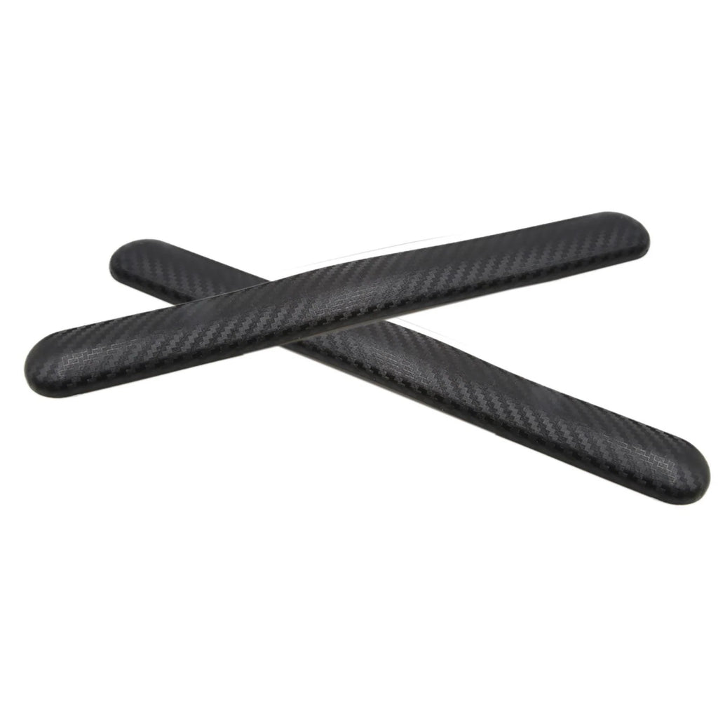 2pcs Bumper Guard Protector Sticker for Universal Vehicles (Black Carbon Fiber)