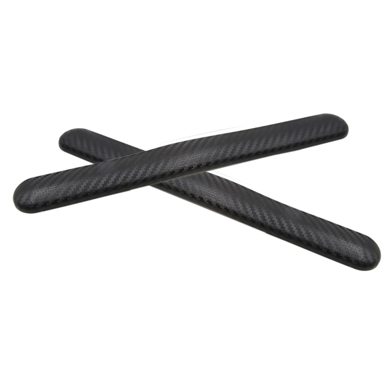 2pcs Bumper Guard Protector Sticker for Universal Vehicles (Black Carbon Fiber)