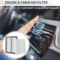 Cabin Air Filter Combo Set Replacement for Hyundai Santa Fe (2013–2018)