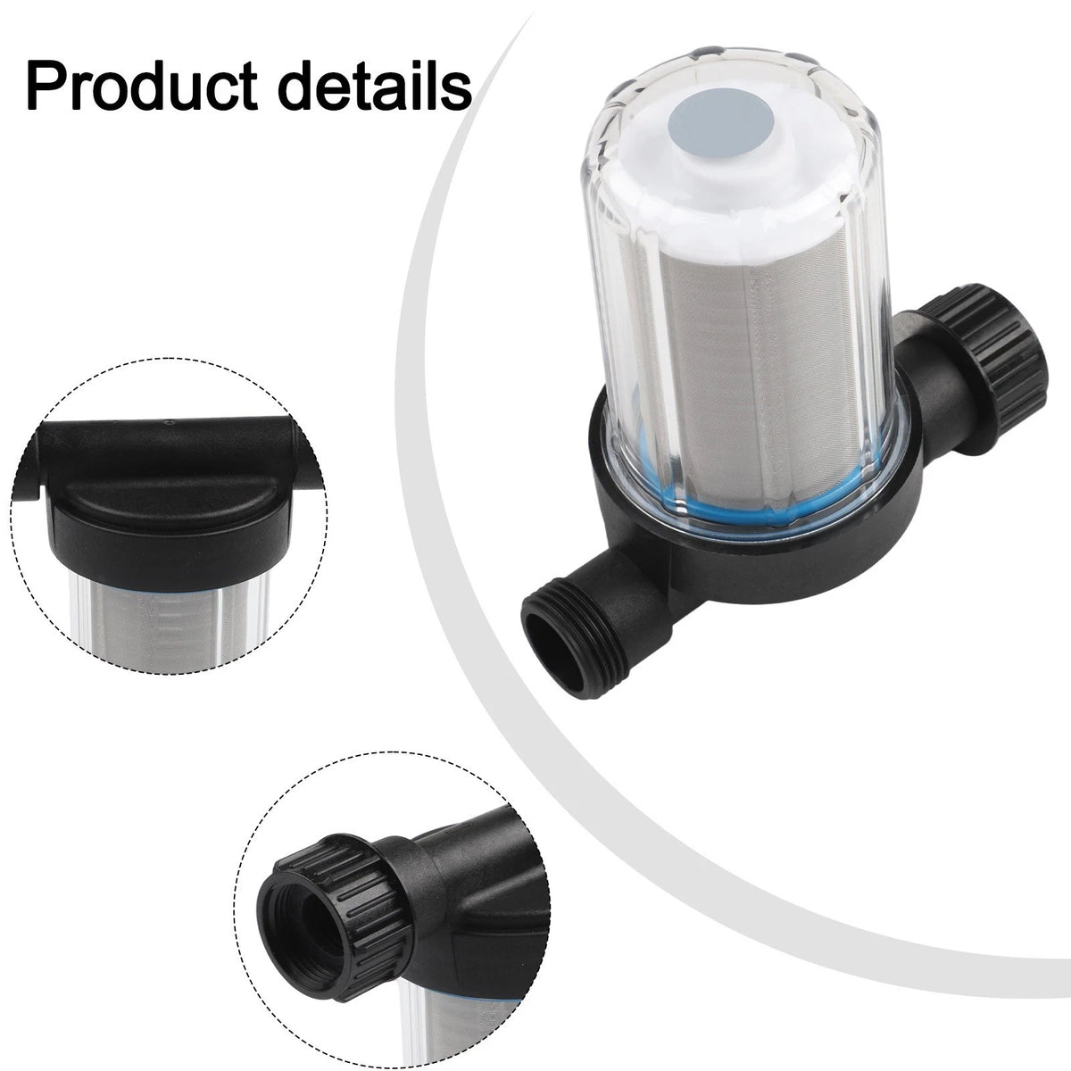 Garden Hose PreFilter with 150 Mesh Stainless Steel for Enhanced Water