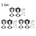Set of 3 Carburetor Repair Rebuild Kits for Briggs & Stratton (291763, 295938, 394693)