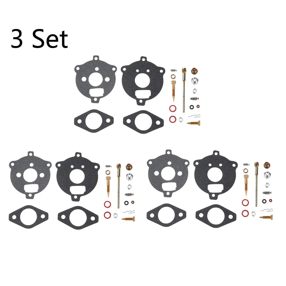 Set of 3 Carburetor Repair Rebuild Kits for Briggs & Stratton (291763, 295938, 394693)