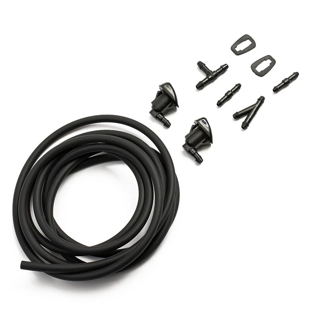 Washer Nozzles for Auto Windshield Jet Hose (Black Plastic)