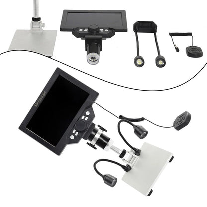 7 Inch Digital Microscope with LCD Screen for Electronics Repair