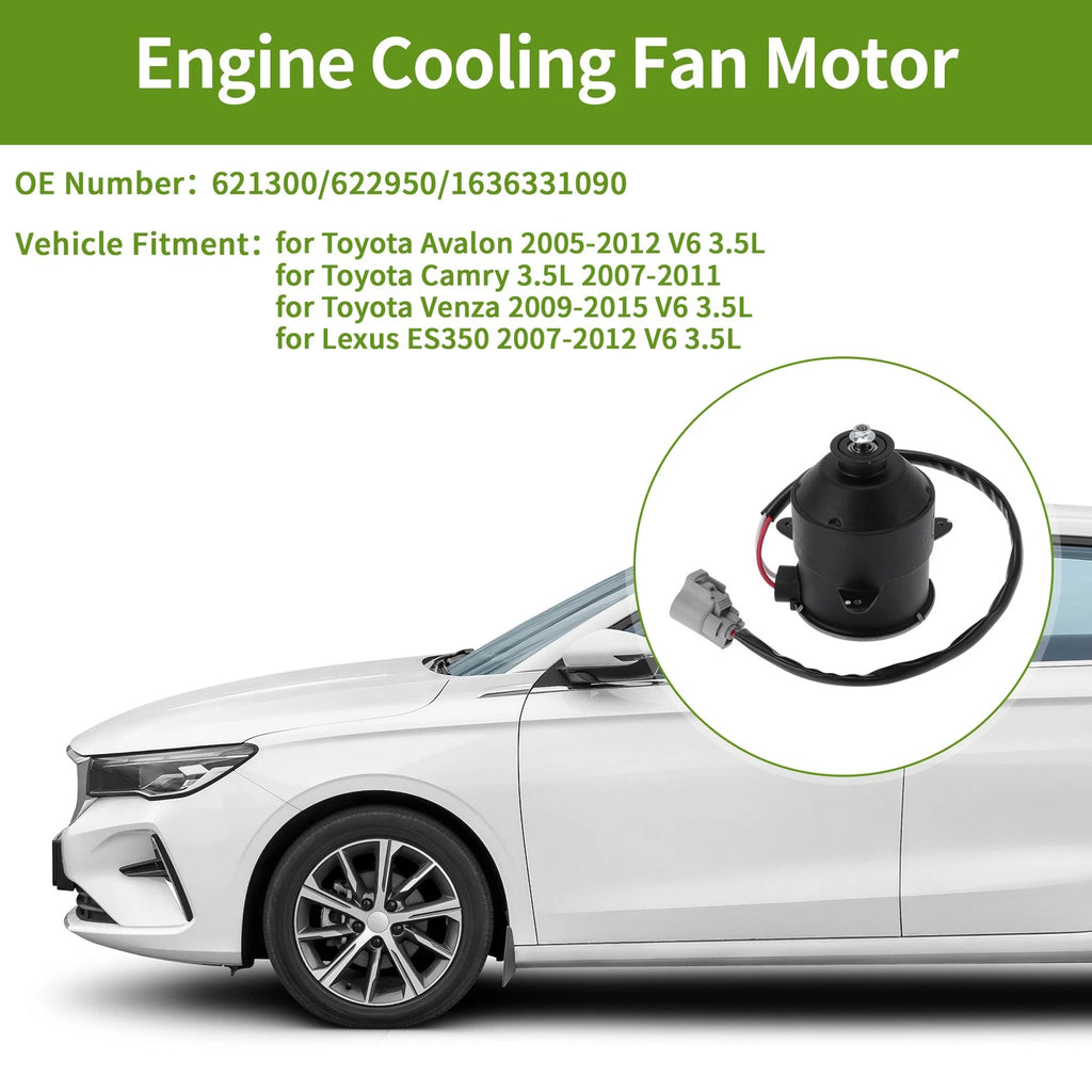 Radiator Fan Motor Replacement for Toyota Avalon V6 3.5L (2005–2012)