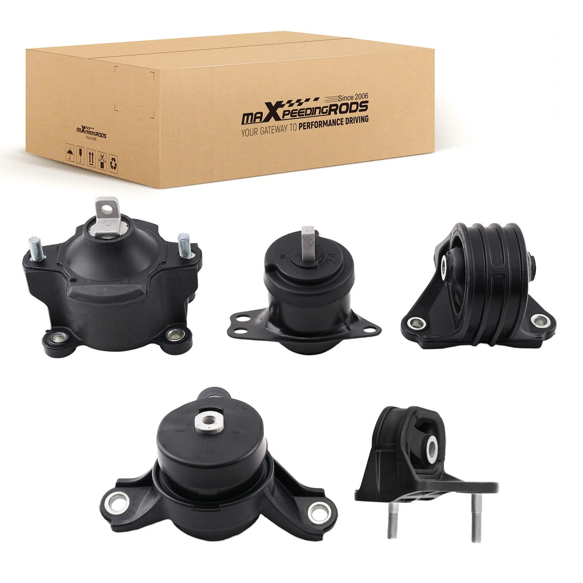 5X Engine Motor & Auto Trans Mount for Honda Accord 2.4L (2013–2017) A65054 9874