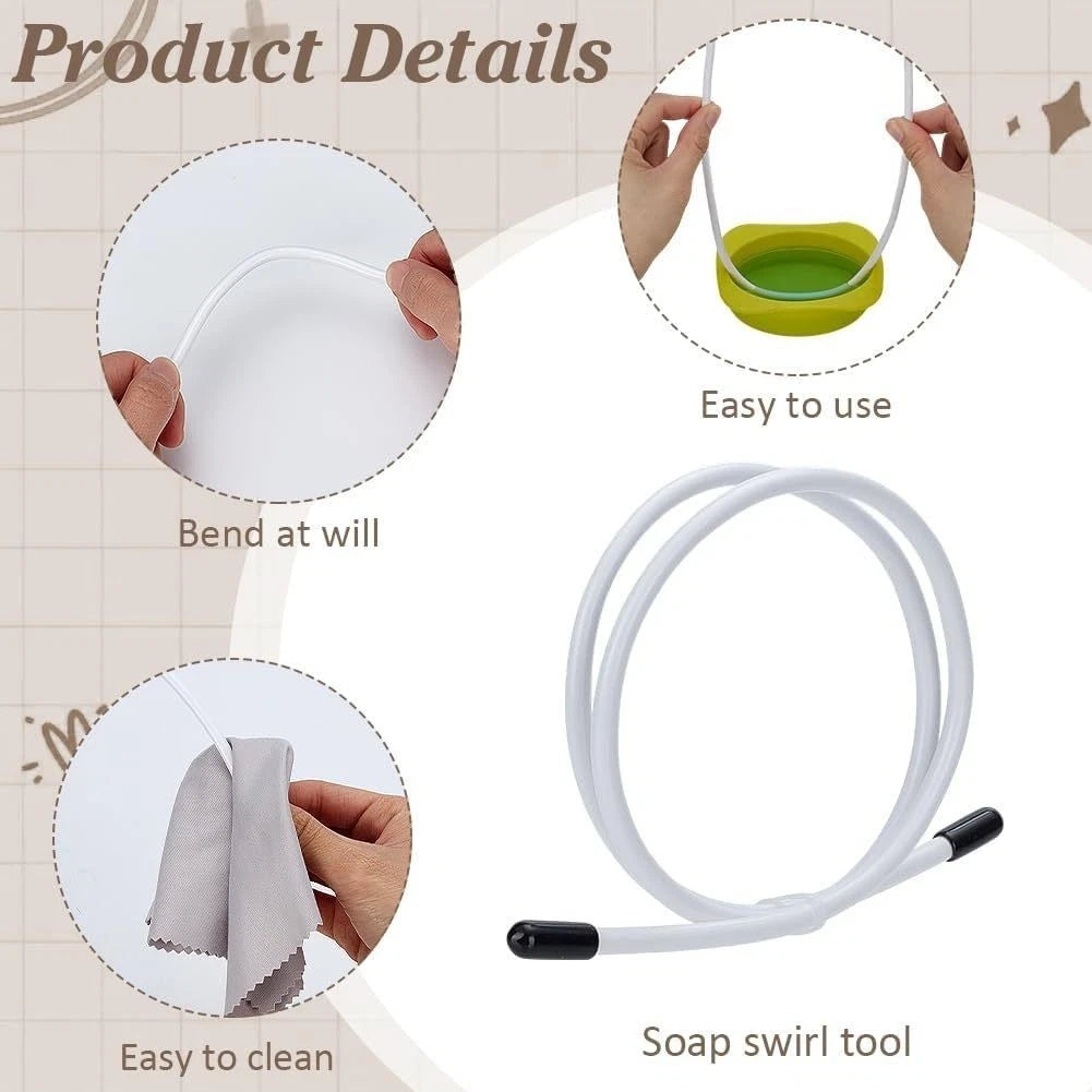 Cold Process Soap Making Swirl Tool with Adjustable Hook