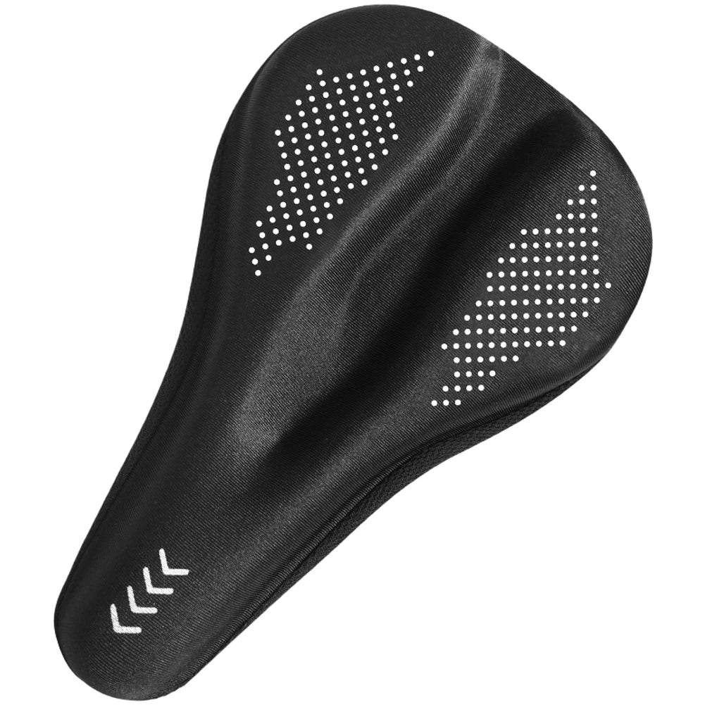 Silicone Dot Base Bike Seat Cover with Gel & Memory Foam for Stability