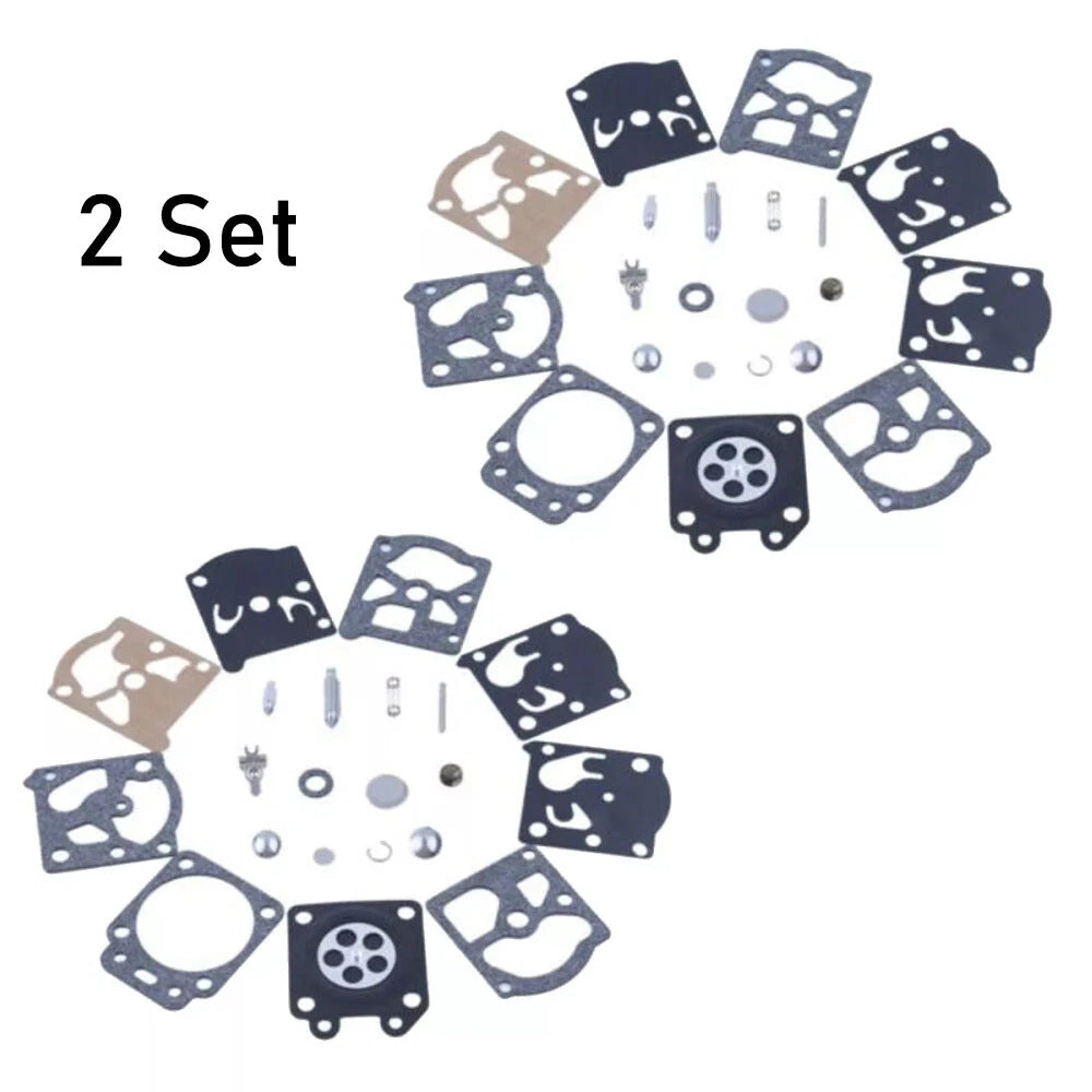 Set of 2 Carburetor Gasket Rebuild Kit for Walbro K24-WAT WT866 WT924 WT-973 WT773