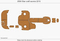 EVA Pad for Star Craft Aurora 2210 (2004) - Cockpit Swim Platform Teak Floor