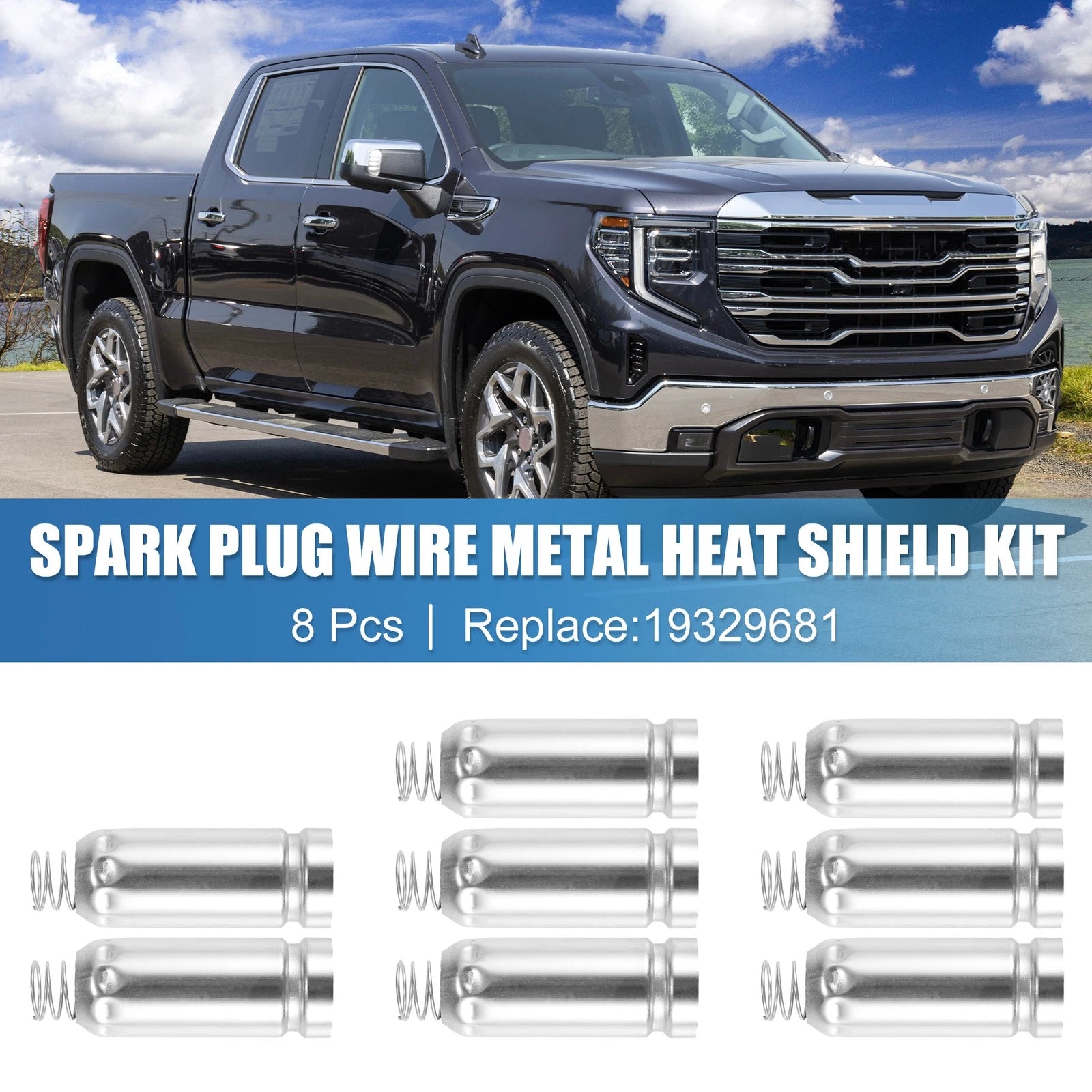 Spark Plug Wire Heat Shield Kit for Chevy Silverado 5.3L 6.0L (1999–2007)
