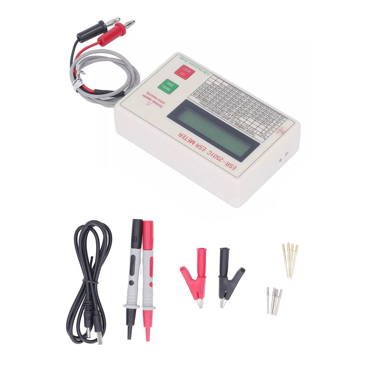 ABS Handheld ESR DCR Capacitor Tester for Automotive (2010–2023)