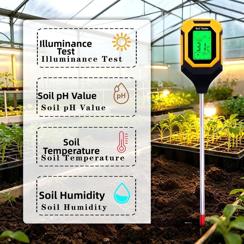 Soil Tester for Light Temperature Moisture pH Test (2023)