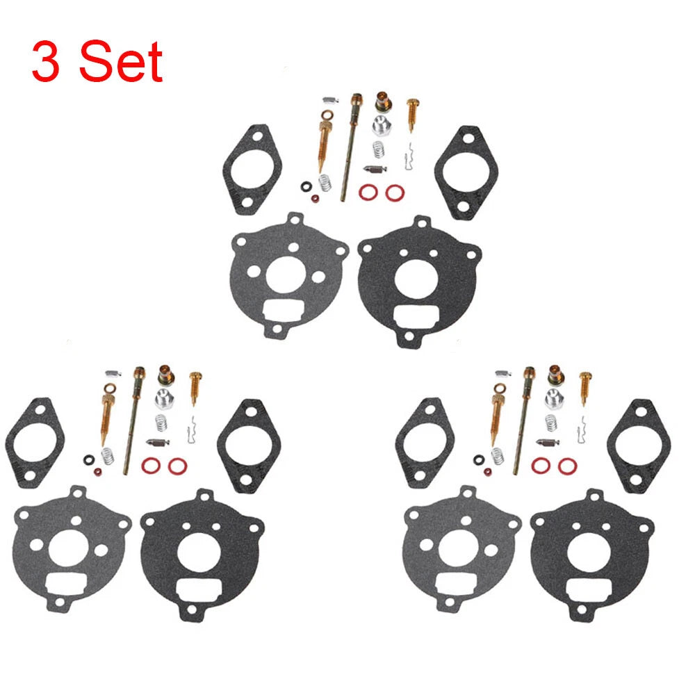 Set of 3 Carburetor Repair Kits for Briggs & Stratton (394693, 291763, 295938)