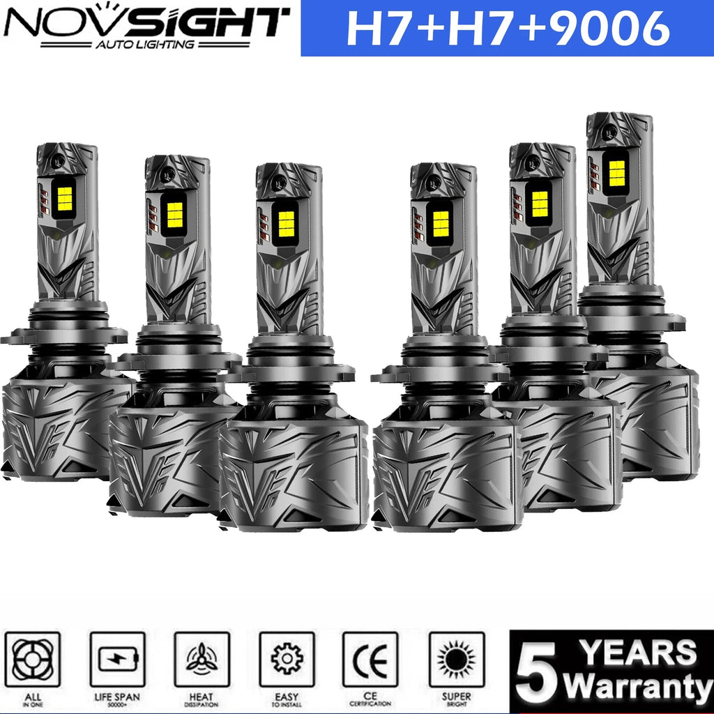 6X H7 LED Headlight Bulbs Conversion Kit for H7 9006 (Year Range)
