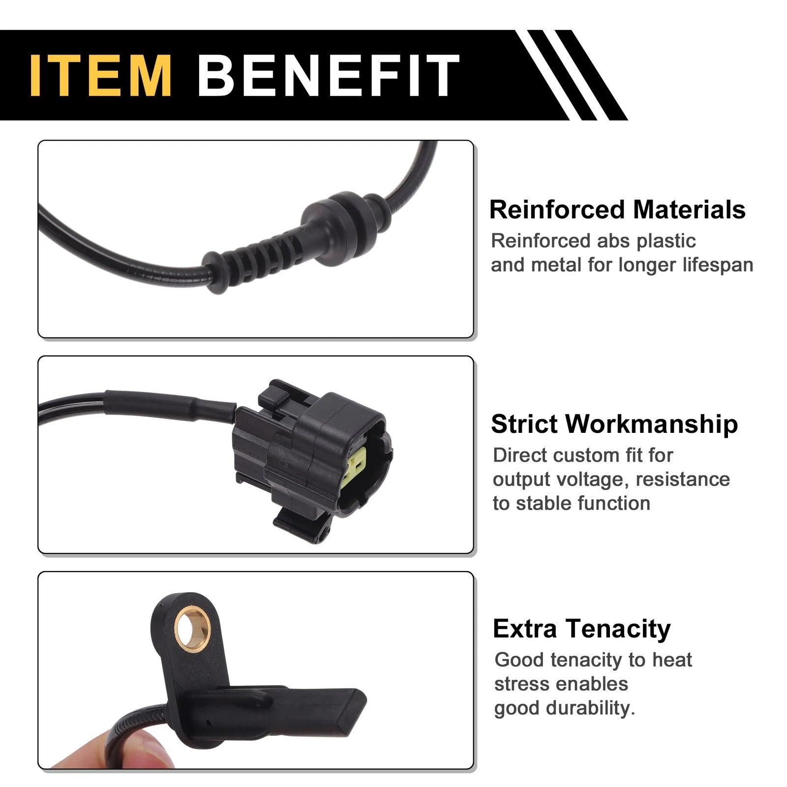 ABS Wheel Speed Sensor Rear Left Replacement for Chevrolet Sail 3 (2012–2014)