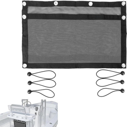 Adjustable Mesh Bag for Boats - 3 Compartments, Marine Grade