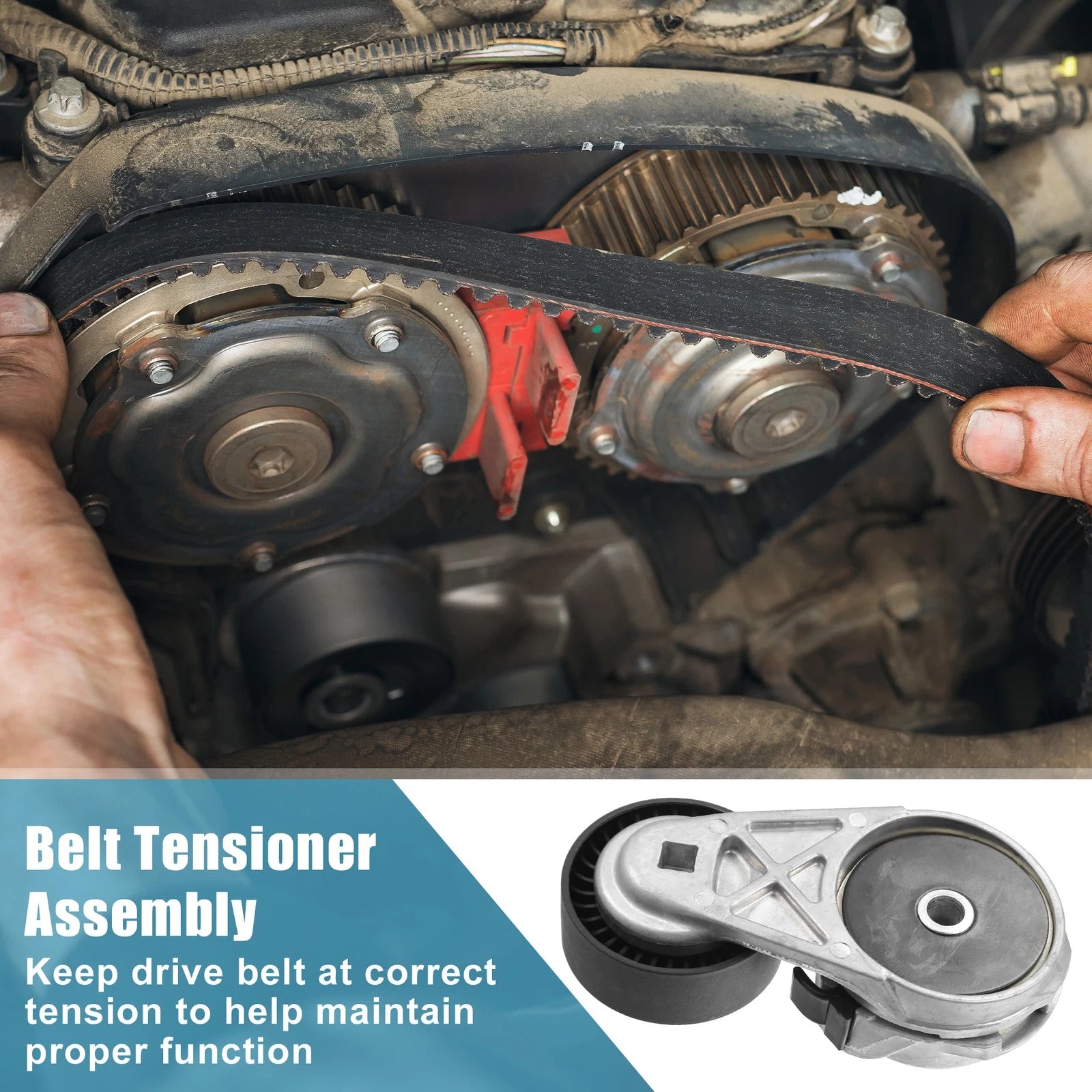 Belt Tensioner Pulley Assembly Replacement for Dodge Charger (2006–2010)