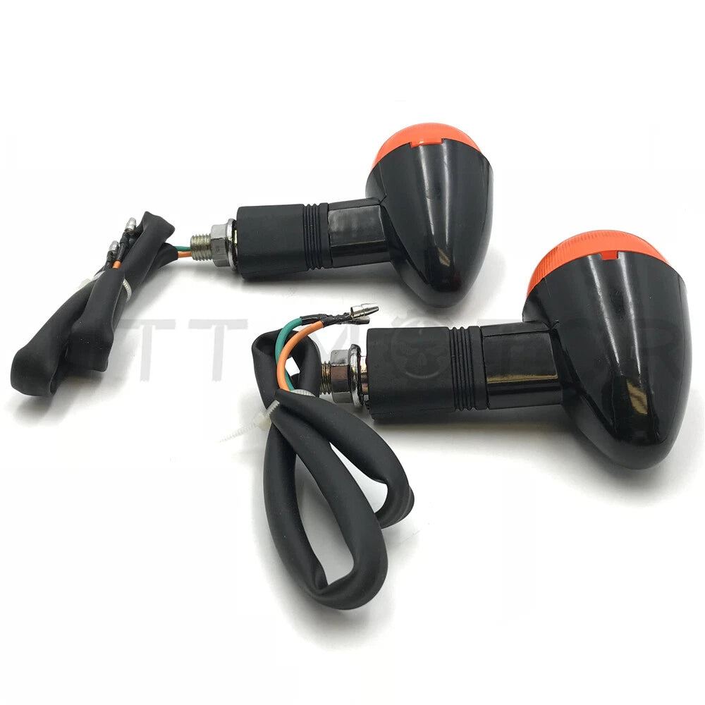 2X Turn Signal Indicators for Universal Motorcycle (LED Amber Light)