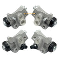 Set of 4 Front Brake Wheel Cylinders for Honda TRX350 TRX350D (1986–1989)