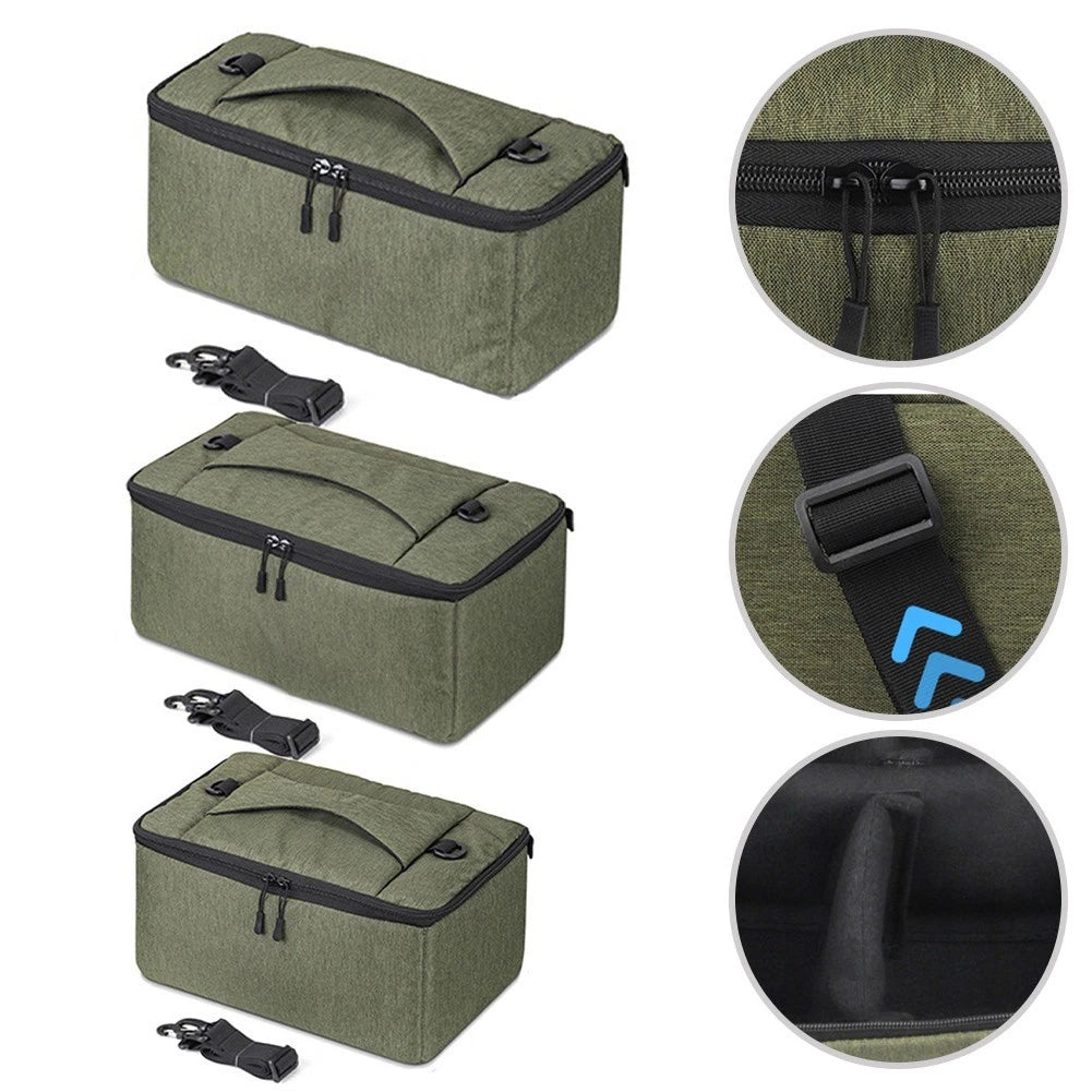 Fishing Reel Storage Bag with Nylon Material and Carry Handles
