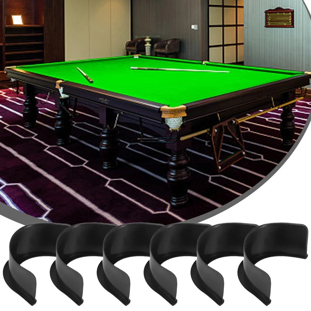 6X Pool Table Rubber Pockets for Billiards (Lined)