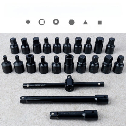 23 Pc Oil Pan Drain Socket Wrench Set for Auto Repair