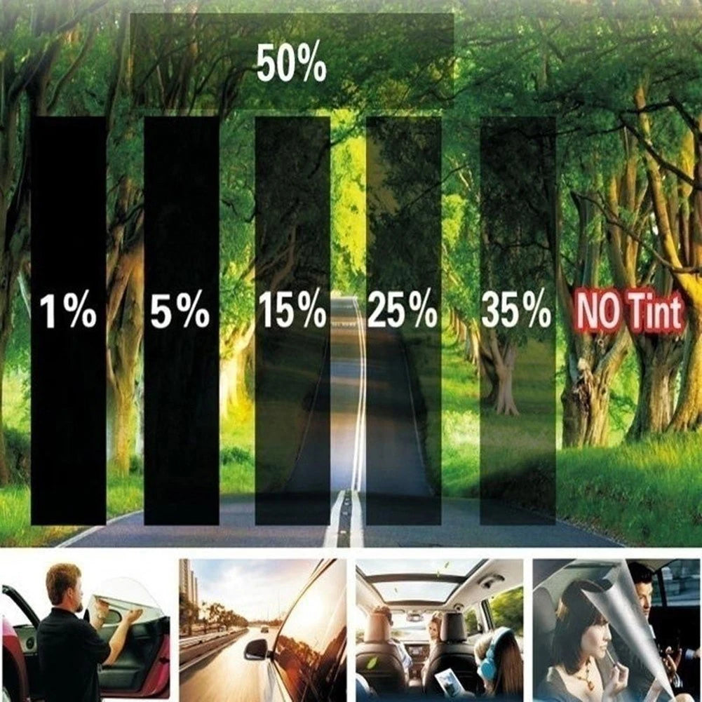Tinting Tools Kit for Seamless Fit Sunshade Film Roll 300CMx50CM Black