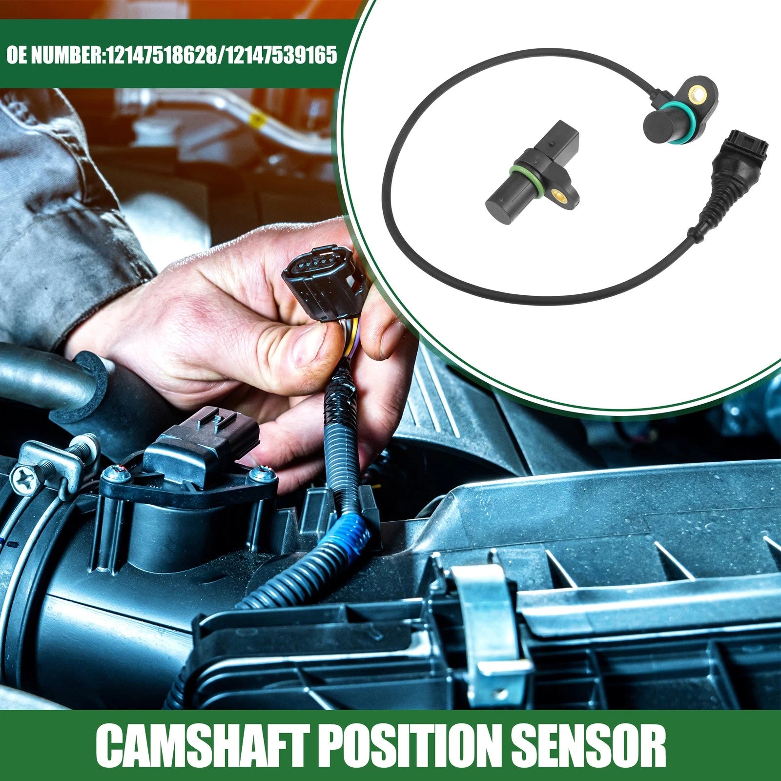Engine Camshaft Position Sensor Set Replacement for BMW 325Ci (2001–2006)