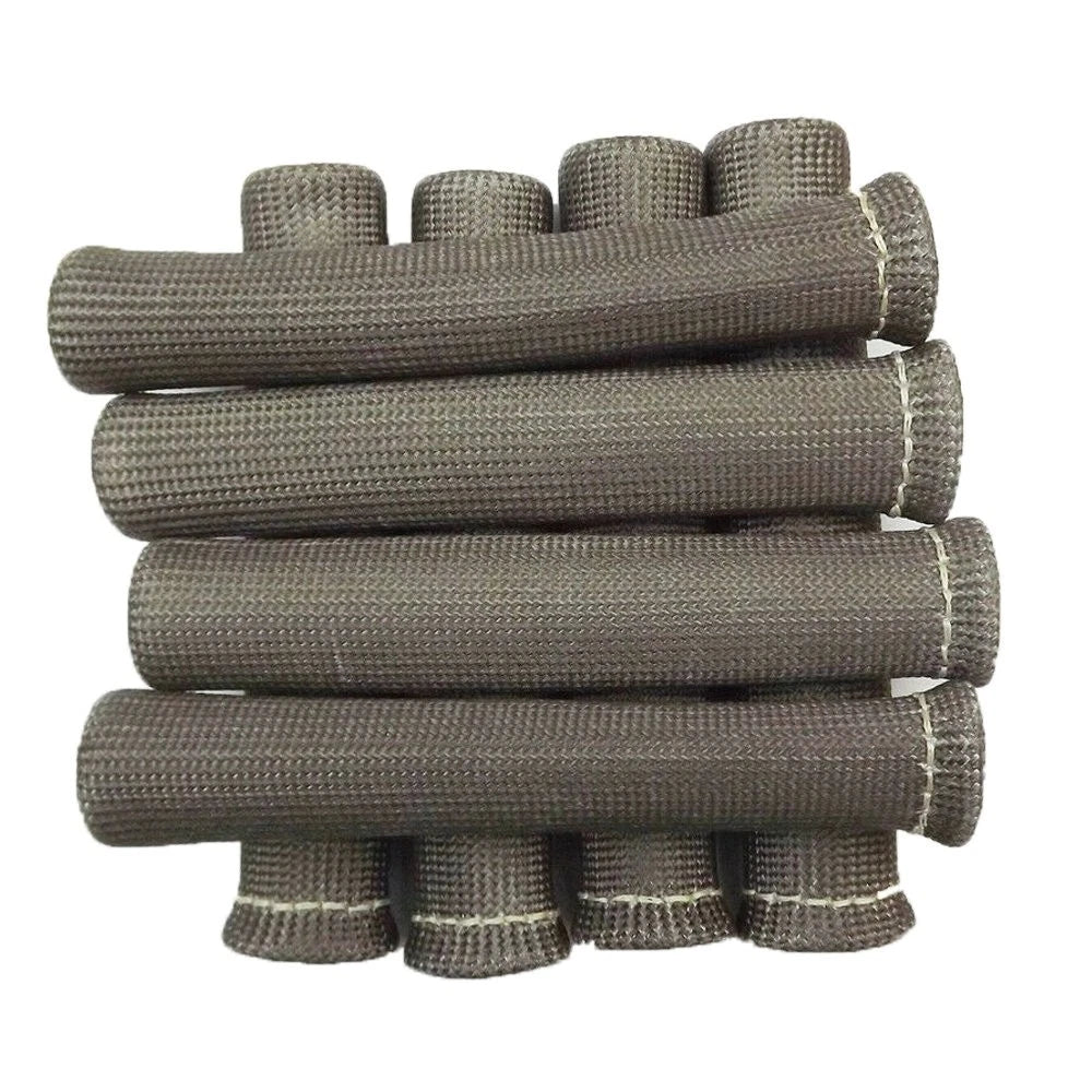 Set of 8 Gray Plug Wire Boots Heat Shield Protector Sleeve for SBC BBC 350
