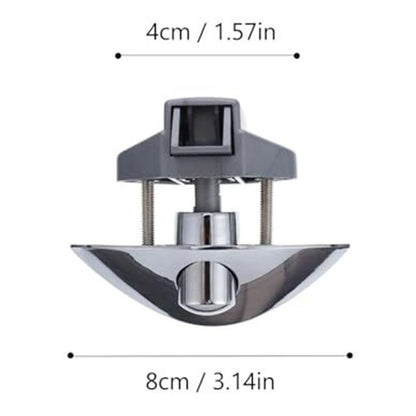 Push Button Cabinet Latch Lock for RV Camper Boat Auto (Zinc Alloy Nickel)