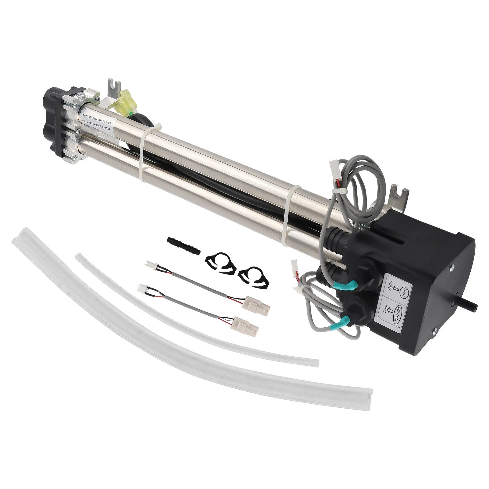 Low-Flow Titanium Heater 4kW w/Sensor for Hot Spring (26-C3160-2S)