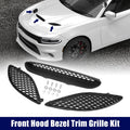 Hood Bezel Front Trim Grill Kit for Dodge Charger (2015–2020)