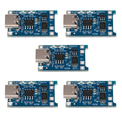 Battery Charging Board Module with Type C USB and LED Indicator