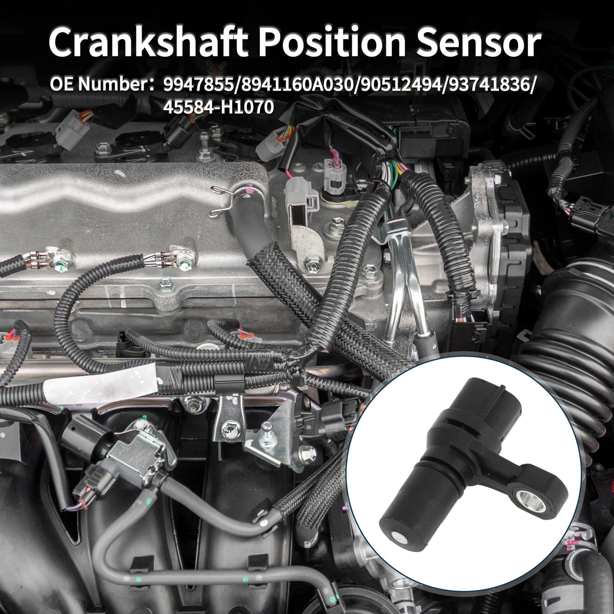 Crankshaft Position Sensor for Hyundai Terracan 2001–2006 No. 9947855