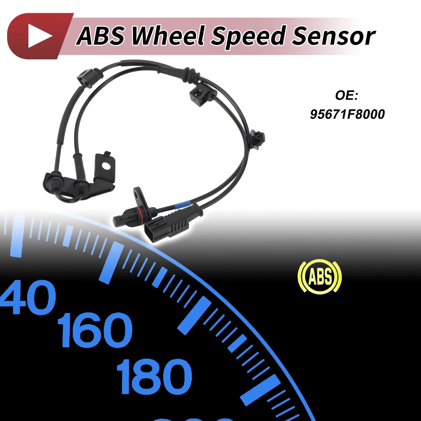 ABS Wheel Speed Sensor Front Right Replacement for Hyundai Tucson (2005–2015)