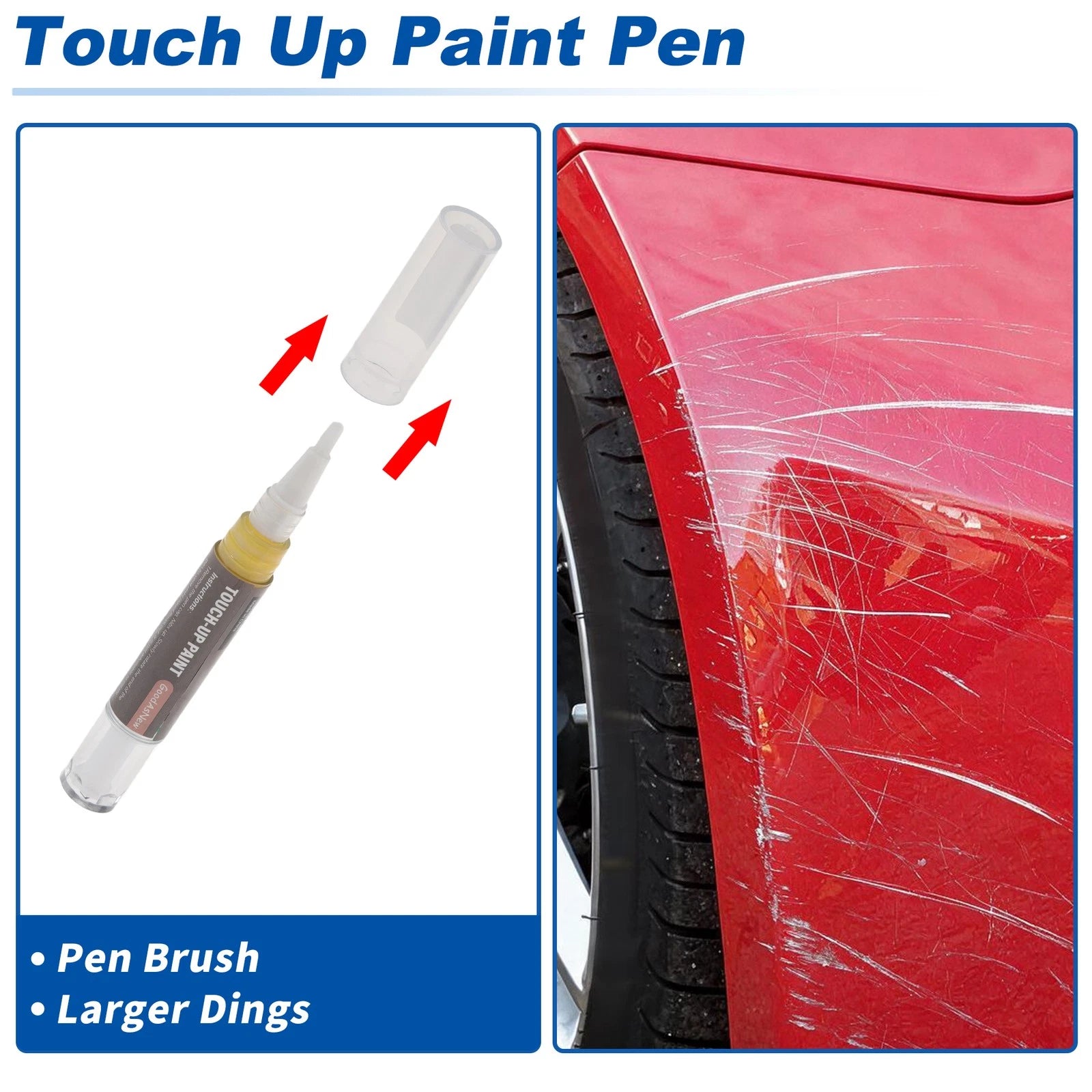 Touch Up Paint Pen Set for Seat Steering Console (3+3 ml)