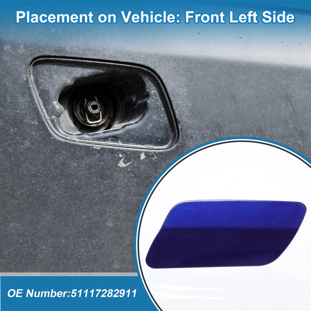 Washer Nozzle Cover Cap Front Left for BMW 640i (2012–2015)