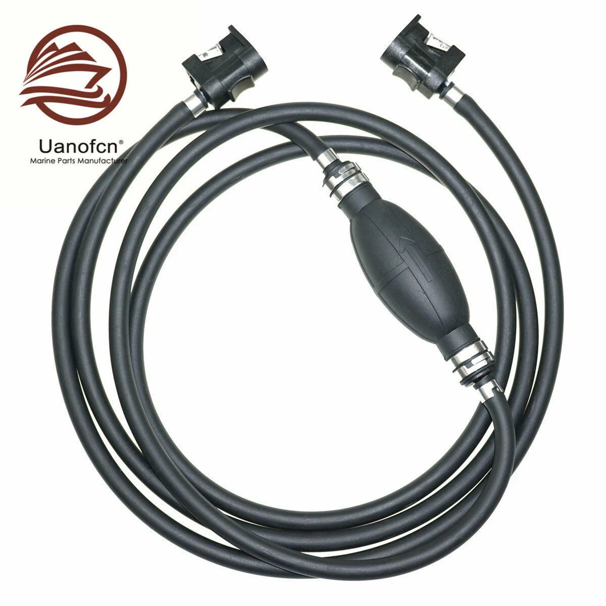 1/4" 6MM Fuel Primer Pump with Fuel Line & Connector for Yamaha Outboard