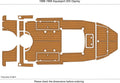 Seadek Swim Platform Cockpit Foam EVA Flooring for Aquasport 205 Osprey (1999)