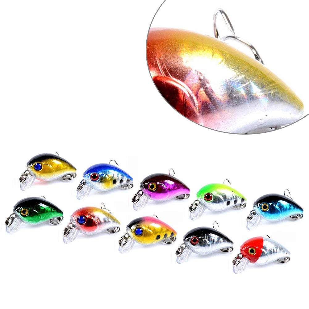 10PCS Minnow Baits for Fishing (1.5g/3cm)