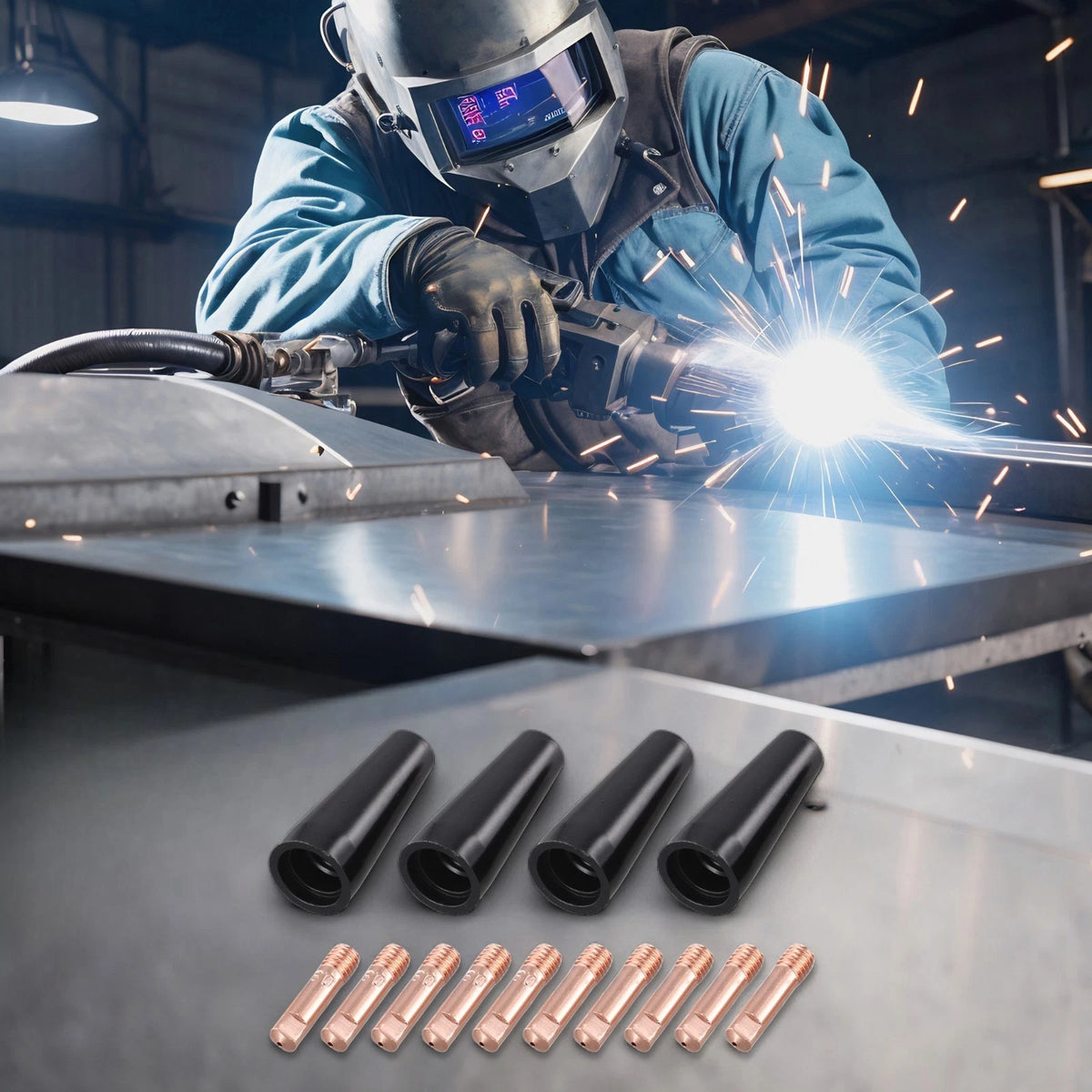 Gasless Nozzle Tips for MIG Torch (Standardized Design)