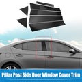 8 Pc Pillar Post Side Door Window Cover Set for Hyundai Elantra (2016–2020)